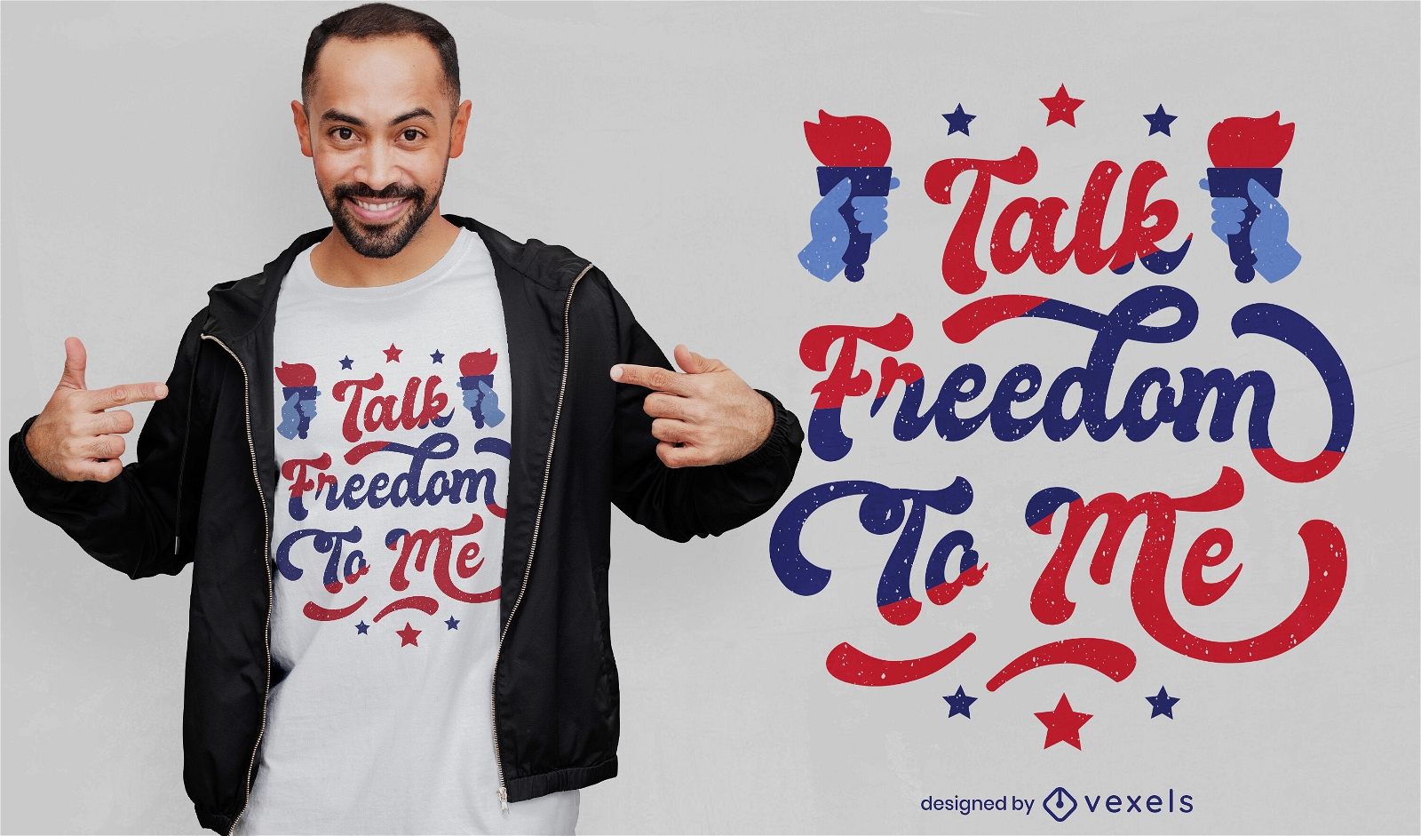 Talk freedom to me t-shirt design