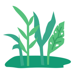 Plantas de paisagens naturais semi planas Desenho PNG