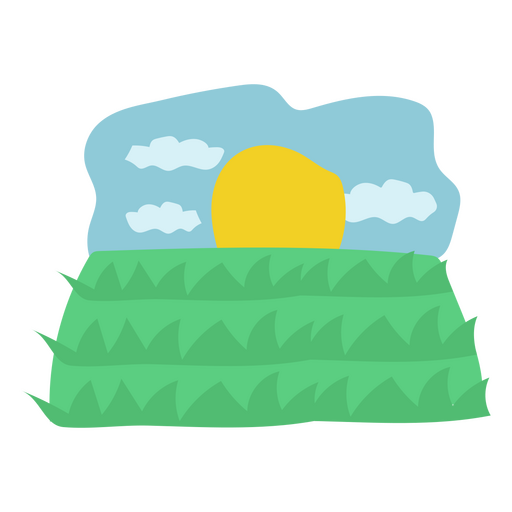 Desenho de paisagem para crianças Desenho PNG