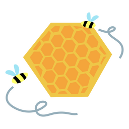 abejas y panal Diseño PNG