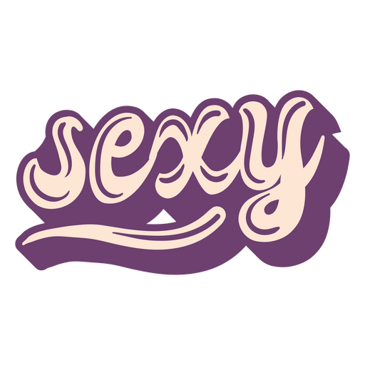 Sexy Retro-Schriftzug PNG-Design