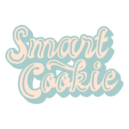 Letras retrô de cookies inteligentes Desenho PNG