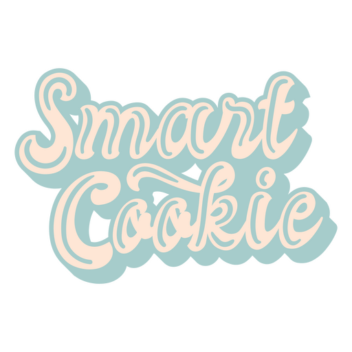 Smart Cookie Retro Lettering PNG Design