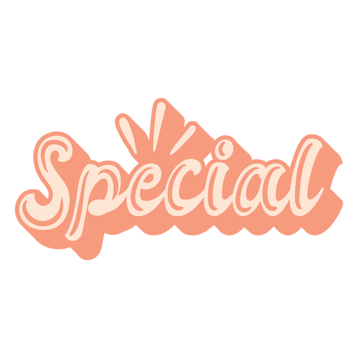 Special pink lettering PNG Design
