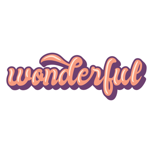 Wunderschöner Retro-Schriftzug PNG-Design