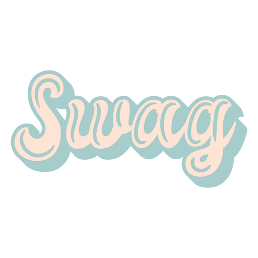 Swag pink word lettering PNG Design