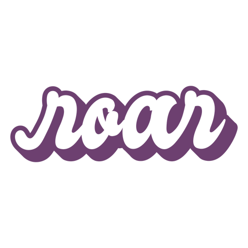 Roar word lettering PNG Design