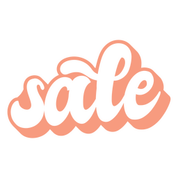 Letras de palabras de venta Diseño PNG