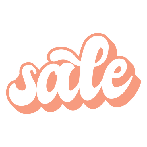 Sale word lettering PNG Design