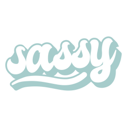 Freche Wortbeschriftung PNG-Design