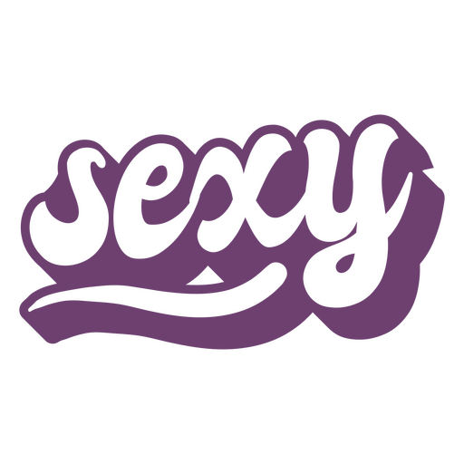 Sexy Wortbeschriftung PNG-Design
