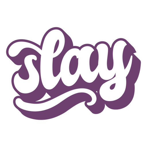 Slay word lettering PNG Design