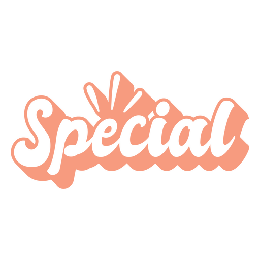 Special word lettering PNG Design