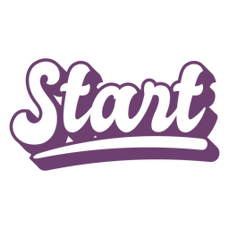 Iniciar letras de palabras Diseño PNG