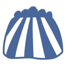 Campo de paisagem natural com arbustos Desenho PNG