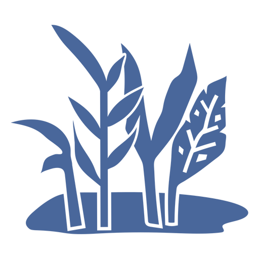 Plantas de cenário da natureza cortadas Desenho PNG