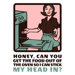 Meme de cocina de ama de casa de los años 50 Transparent PNG