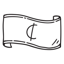 Ícone de dinheiro de conta cedi simples Desenho PNG