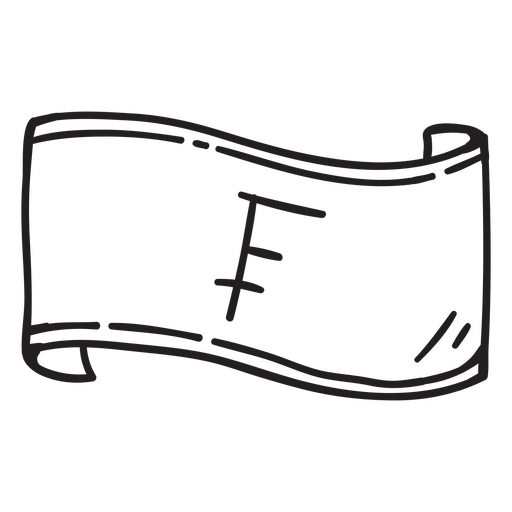 Curso de fatura do franco francês Desenho PNG