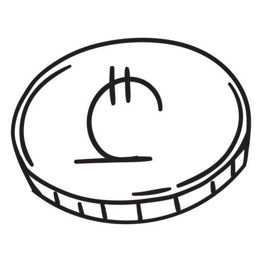 Einfaches Lari-Münzen-Geld-Symbol PNG-Design