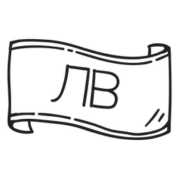 Moeda Lev Búlgara Stroke Desenho PNG