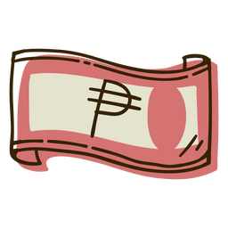 Icono de dinero de billete de peso Diseño PNG