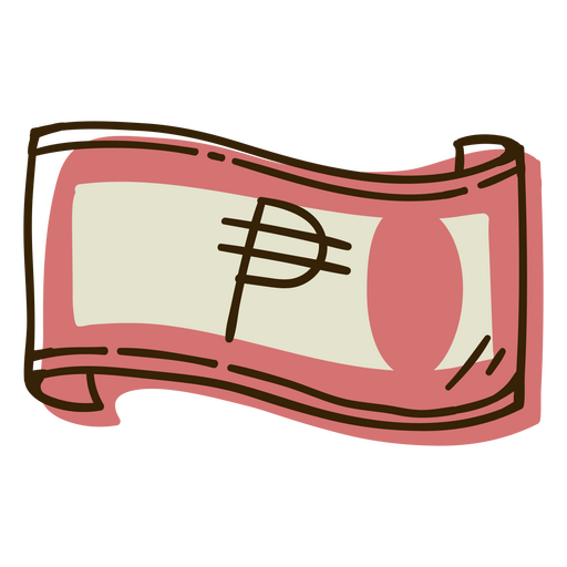 Peso bill money icon PNG Design