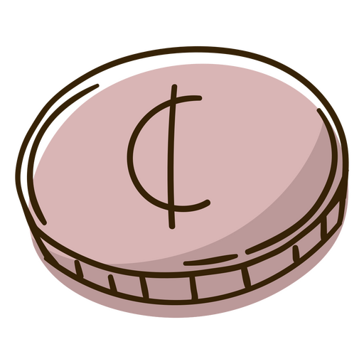 Cedi coin money business icon PNG Design