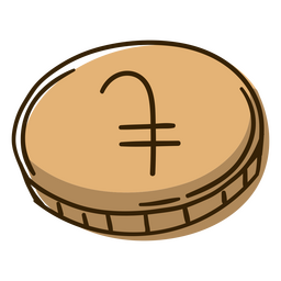 Dram coin money business icon PNG Design