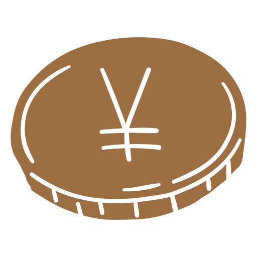 Simple yen coin money business icon