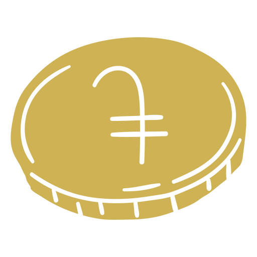 Ícone de negócios de moeda dram simples Desenho PNG