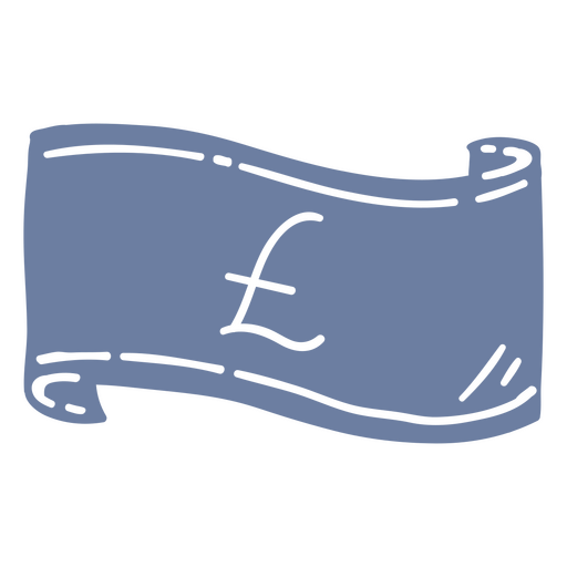 Einfache Pfund-Schein-Geld-Geschäftsikone PNG-Design