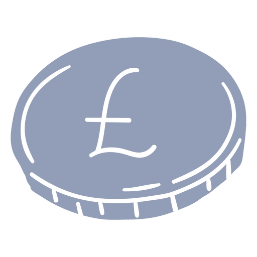 Simple pound coin money business icon
