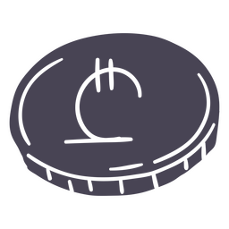 Ícone de negócios de dinheiro de moeda lari simples Desenho PNG