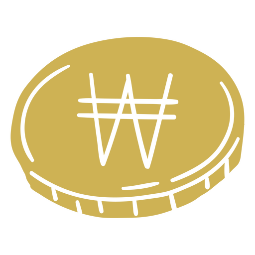 Icono de dinero de finanzas de moneda ganada simple Diseño PNG