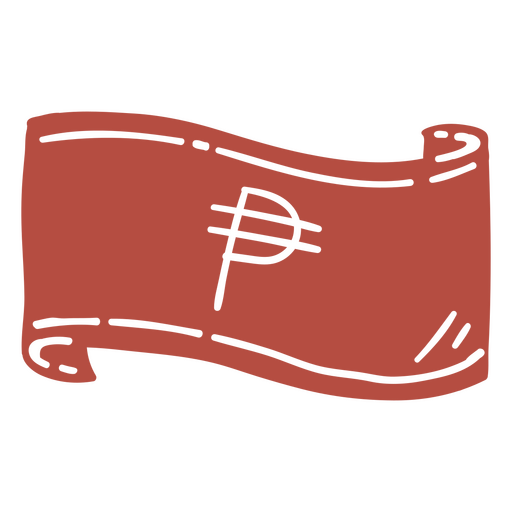 Icono de dinero de finanzas de billete de peso simple Diseño PNG