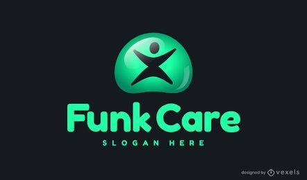 Green logo template design