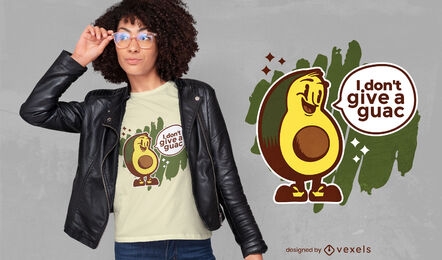 Design engraçado de t-shirt com citação de abacate