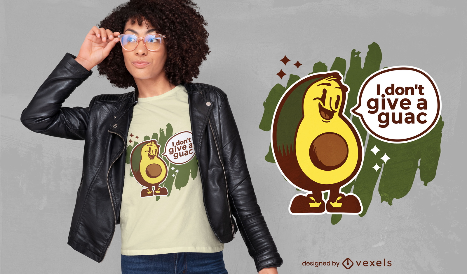 Diseño de camiseta divertida cita de aguacate