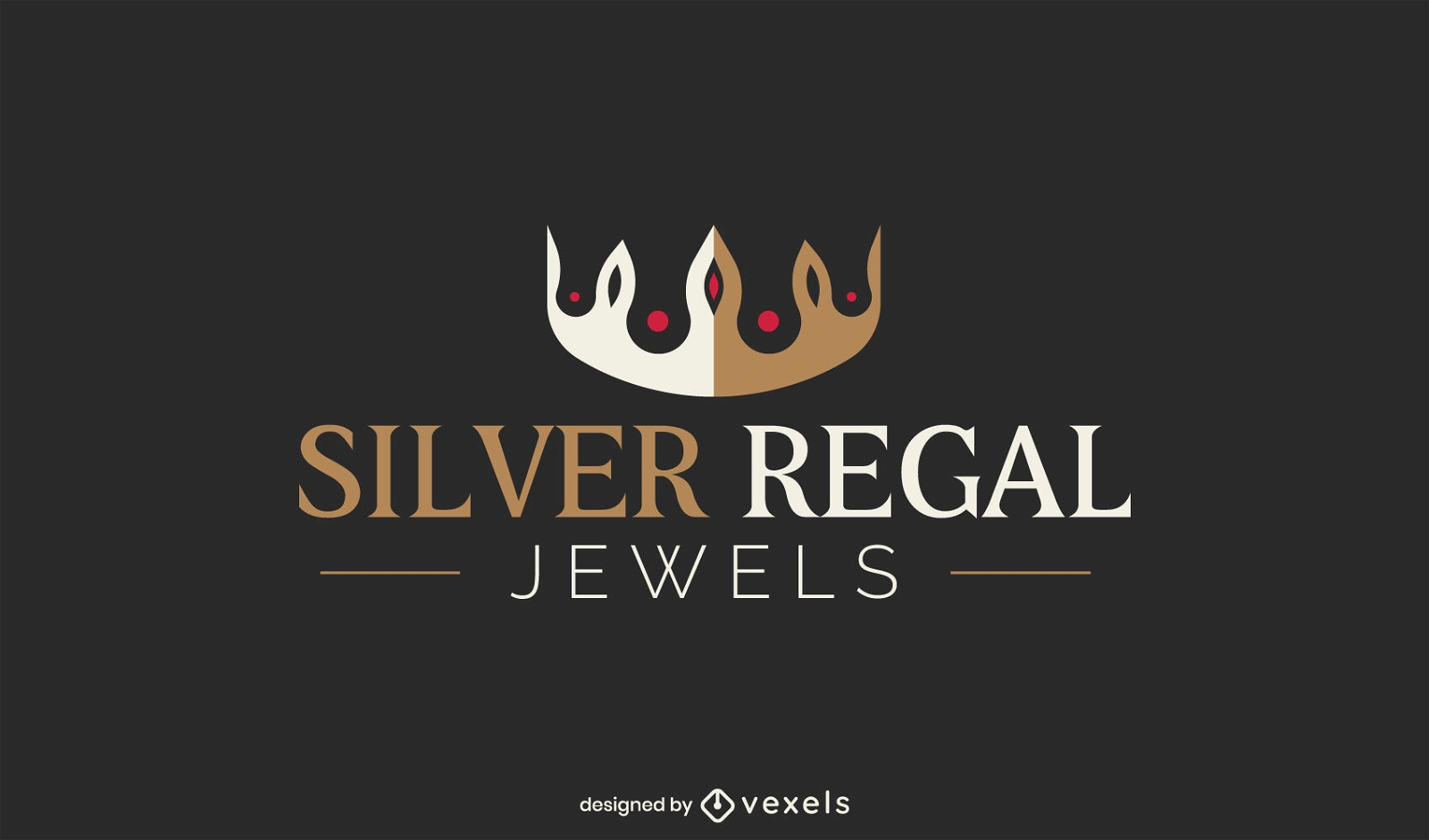 Modelo de logotipo de negócios de joias com coroa de rei