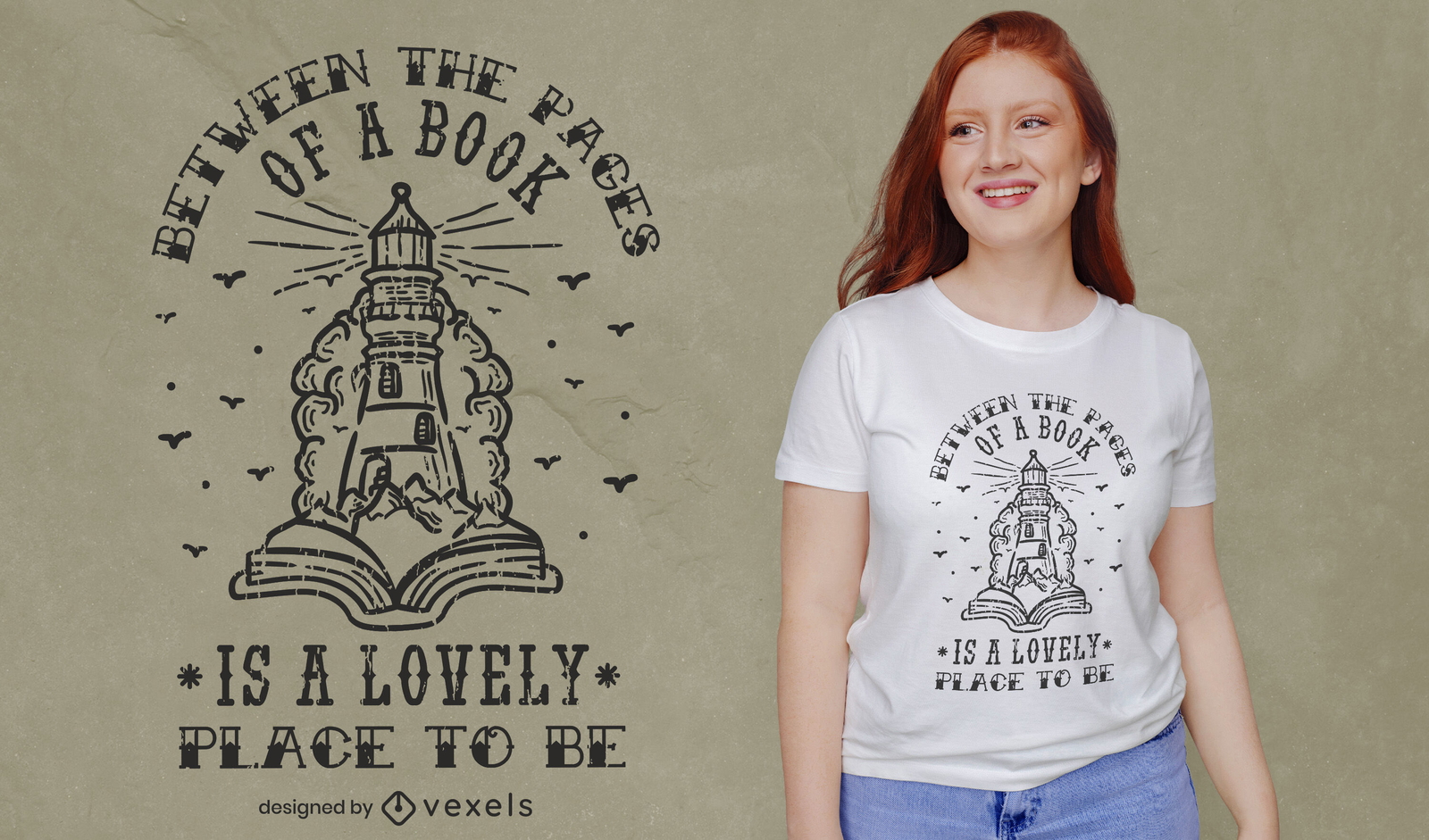 Diseño de camiseta de lectura de libros mágicos.