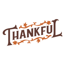 Thankful October Thanksgiving quote PNG Design