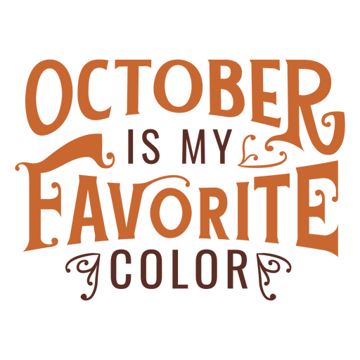 October Thanksgiving quote PNG Design