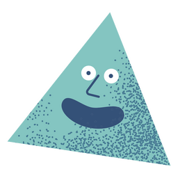 Happy dotted triangle PNG Design Transparent PNG