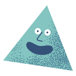 Triángulo punteado feliz Diseño PNG