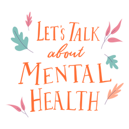 Cita de salud mental con hojas. Diseño PNG