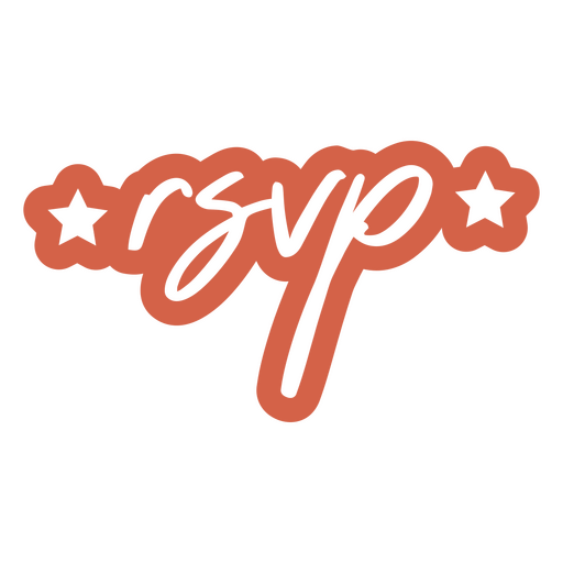 Citação de corte de rsvp Desenho PNG