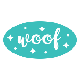 Woof cut out quote PNG Design