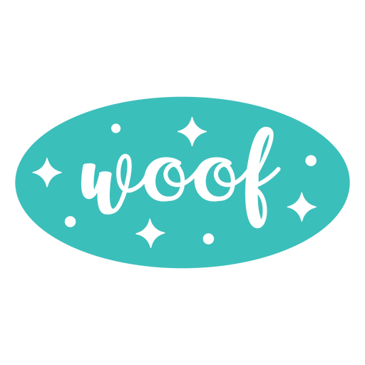 Woof cut out quote PNG Design