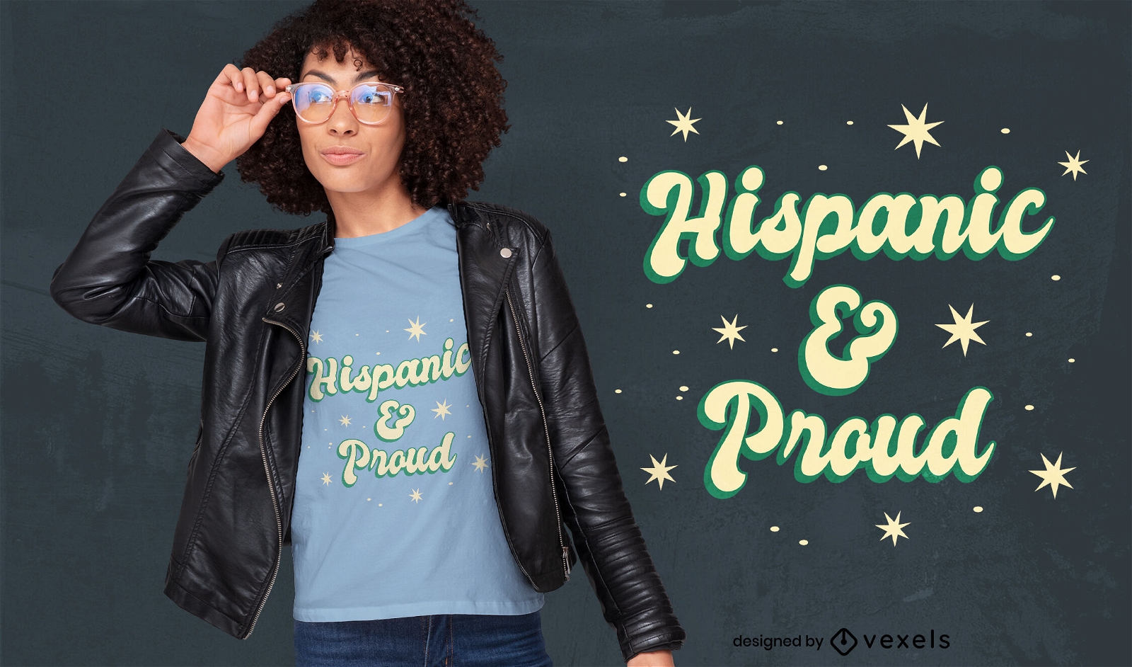 Hispanisches & stolzes Zitat-T-Shirt-Design